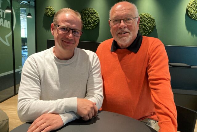 Manfred Langenkamp (l.) und Karl-Heinz Dargel von der Fraktion Fokus Marl beim Besuch in unserer Redaktion.