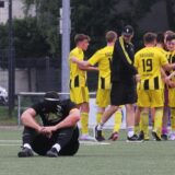 Nichts sehen, nichts hören: Kim Völkel nach der 0:1-Niederlage beim SuS Kaiserau.