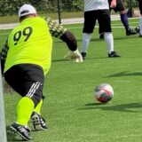 An Vikings-Keeper Christian Puhl (l.) war für die Giant-Oaks kein Vorbeikommen.