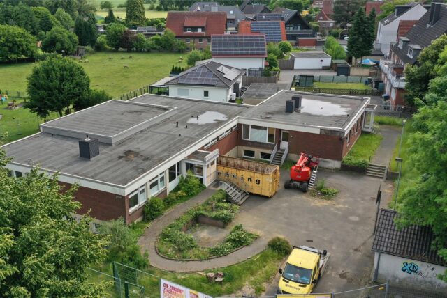 Abrissarbeiten am Matthäusheim Wulfen