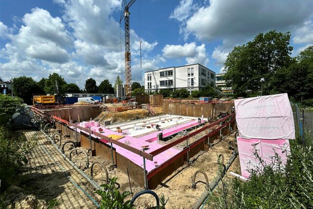 Baustelle am Schulzentrum in Haltern am See