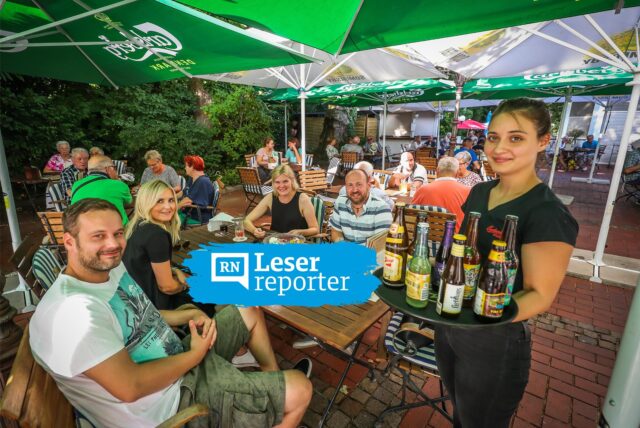 Symbolbild: Gäste im Biergarten „Hopfen und Salz“ in Lütgendortmund.