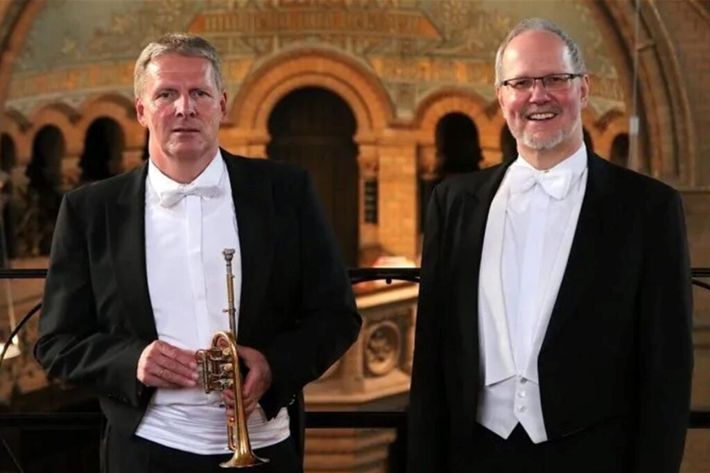 Am Pfingstsonntag gibt es in Westerholt ein Trompetenkonzert von Uwe Komischke (l.) und Konzertorganist Thorsten A. Pech. Am Pfingstsonntag gibt es in Westerholt ein Trompetenkonzert von Uwe Komischke (l.) und Konzertorganist Thorsten A. Pech.