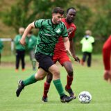 Selman Gökcen im Zweikampf mit Maoudou Camara