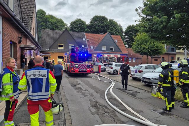 Einsatz der Feuerwehr im Meisterweg in Datteln