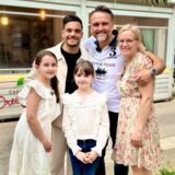 Familie Kuno mit Stefano Zarella.