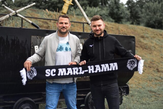 Florian Lingner (l.) und Marco Niewiedzial SC Marl-Hamm