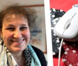 Eine Collage zeigt das Porträt von Angela Buschmann-Rorowski (links) und ein Symbolbild für Online-Glücksspiel.
