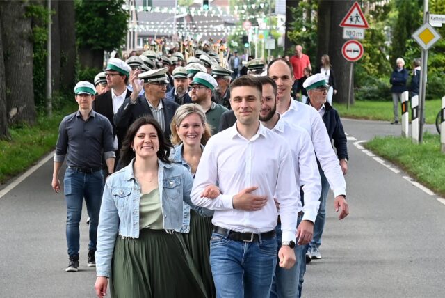 Die Schützen zogen durch Dorsten-Lembeck.