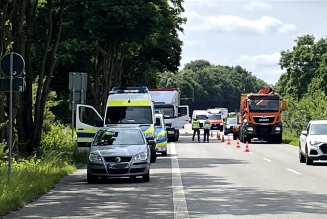 Die B235 ist in Castrop-Rauxel am Mittwoch gegen Mittag zum Teil gesperrt.