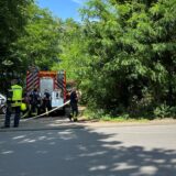 Feuerwehrleute am Einsatzort.