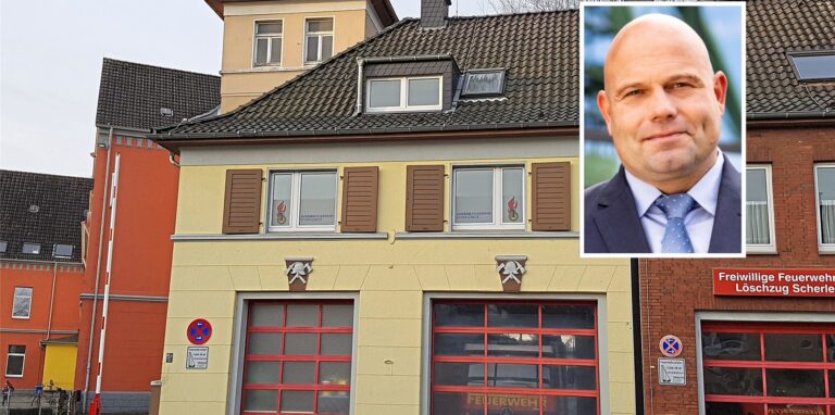 Das zu kleine und in Teilen marode Feuerwehr-Gerätehaus soll neu gebaut werden. Feuerwehr-Dezernent Dr. Oliver Lind skizziert die weitere Planung.