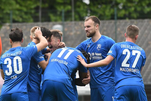 Großer Jubel beim SV Wacker Obercastrop: durch den Sieg im Kreispokal ist der Klub von der Erin-Kampfbahn beim Westfalenpokal 2025/26 dabei.