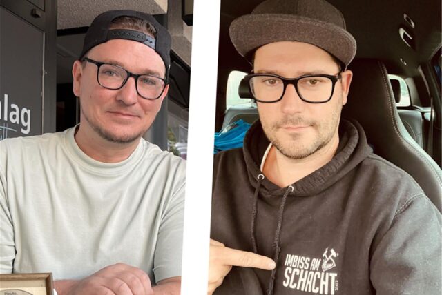 Porträts von DJ Chris Looh (links) und Patrick Barciaga.