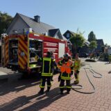 Einsatzkräfte der Freiwilligen Feuerwehr in Rhade