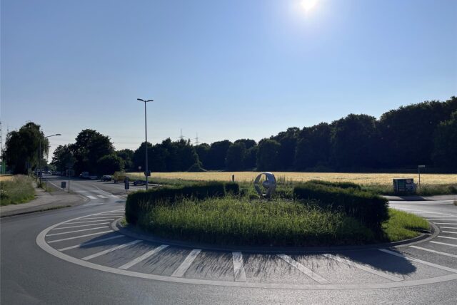 Kreisverkehr Schlägel-und-Eisen-Straße/Ecke Mühlenstraße in Herten