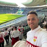 Kerim König sah das Pokal-Finale von seinem besten Freund Chris FÜhrich im Stadion.