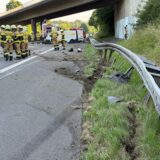Unfallspuren auf der A 43