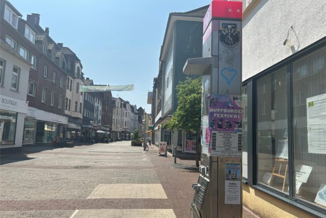 Telefonsäule in der Hohen Straße in Datteln