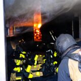 Ansicht eines Feuerwehr-Einsatztrainings in Waltrop.