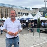„Dortmund à la carte“-Organisator Sven Stute steht auf dem Hansaplatz.