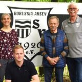 Freuen sich schon auf den 100. Vereinsgeburtstag: der Vorstand des SV Borussia Ahsen um den Vorsitzenden Franz-Josef Schlathölter (r.).