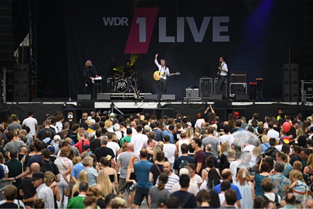 Die deutsche Band „Matija“ tritt beim Openair-Musikfestival „Bochum Total“ im Jahr 2018 auf.