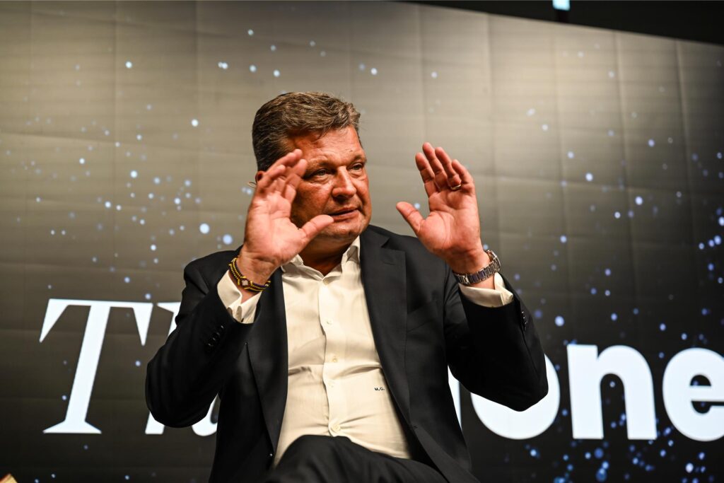 OB-Kandidat Martin Cremer bei „Celebrating Democracy“ in Dortmund.