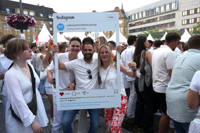 Die White Night bei Castrop kocht über 2025 mit Moguai: Über 4000 Leute waren auf dem Castroper Markt.