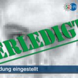 Eine Grafik mit dem Hinweis „Erledigt. Fahndung eingestellt“ zu einem versuchten Tötungsdelikt in Bottrop.