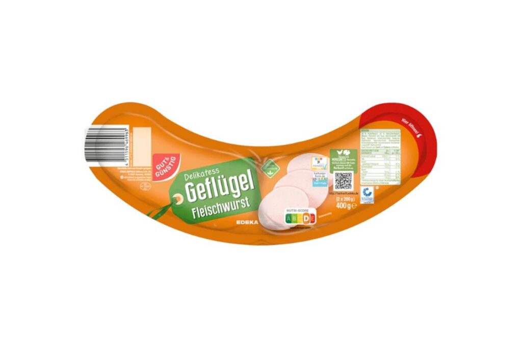 Produktabbildung Edeka Delikatess Geflügel Fleischwurst Gut und Günstig Produktabbildung Edeka Delikatess Geflügel Fleischwurst Gut und Günstig