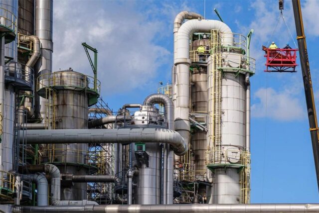 Revisionsarbeiten im Gladbecker Werk von Ineos Phenol im Juni 2024