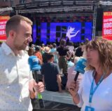 Tewe Schefer und Ronny von Wangenheim bei der Live-Show an Tag 2 von Ckü 2025.