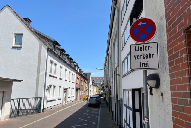 Absolutes Halteverbot in der Bauhausstiege