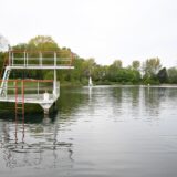 Der Badeweiher vor den Toren des Marler Chemieparks.