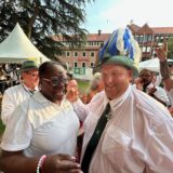 Halterns neues Schützenkönigspaar: Daniel Elting und Akello Acii Albrink.