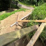Zerbrochene Umzäunungen: Der Startplatz im Bike-Park in Haltern wurde zerstört.