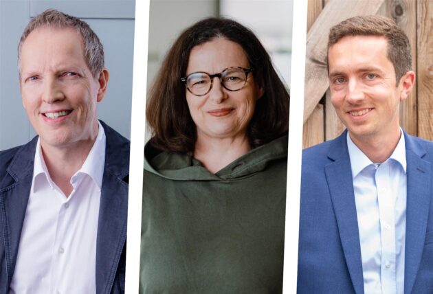 Montage von Andreas Pfeil, Beate Stach und Konstantin Dryja (v.l.)