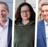 Montage von Andreas Pfeil, Beate Stach und Konstantin Dryja (v.l.)