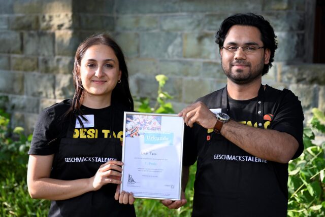 Sanja Jelenkovic und Mritunjay Kumar Verma haben mit „Desi Taco“ den ersten Platz bei dem Gastro-Wettbewerb Geschmackstalente gewonnen.