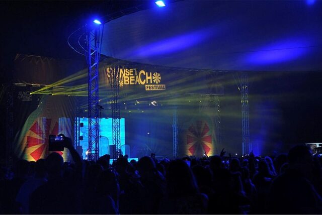 Bühne beim Sunset Beach Festival in Haltern