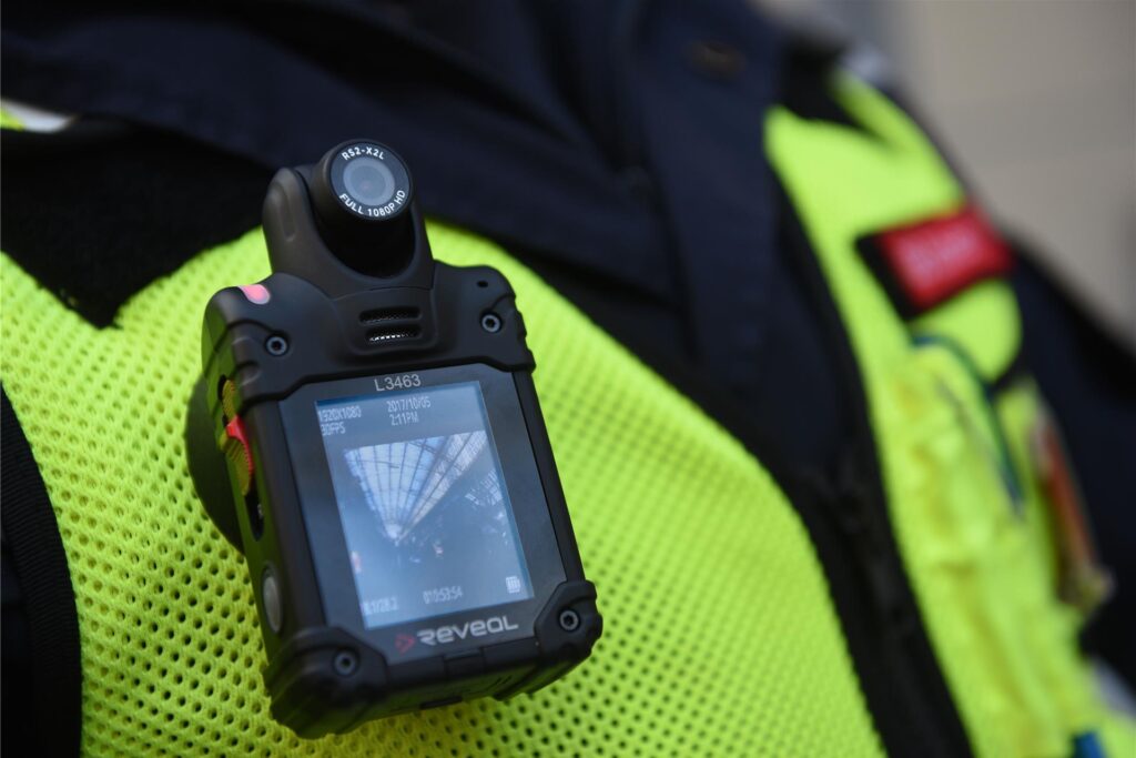 Eine Bodycam. Eine Bodycam.