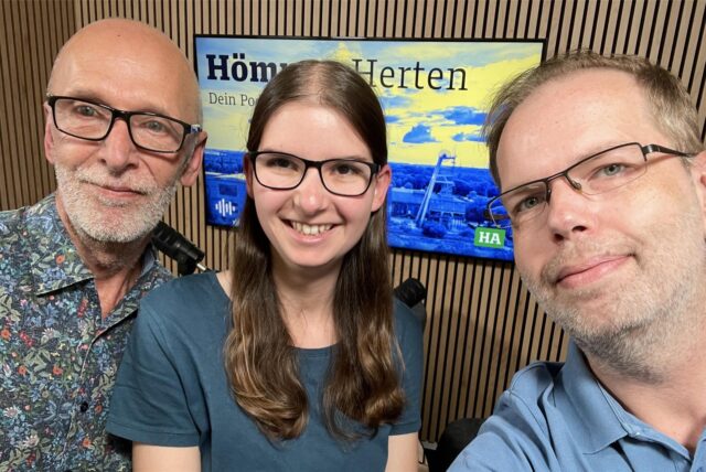 Heute bei „Hömma, Herten“ (v.l.): Joachim Schmidt, Katharina Göke und Stefan Korte.