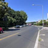 Die Fahrbahnmarkierung am Resser Weg in Herten-Mitte fehlt.