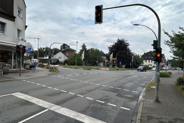 Straßenkreuzung in Lippramsdorf