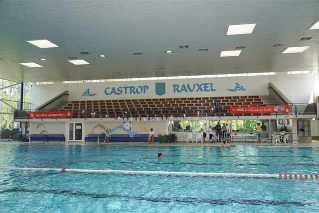 Im Hallenbad Castrop-Rauxel, Bahnhofstraße 189, ist reger Vereinssport. Am Montagabend muss er aber ausfallen.