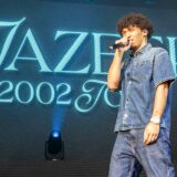Jazeek, Lune, Dujea und Frizzo auf der Bühne beim Sunset Beach Festival in Haltern am See am 27.6.2025 (Montage).