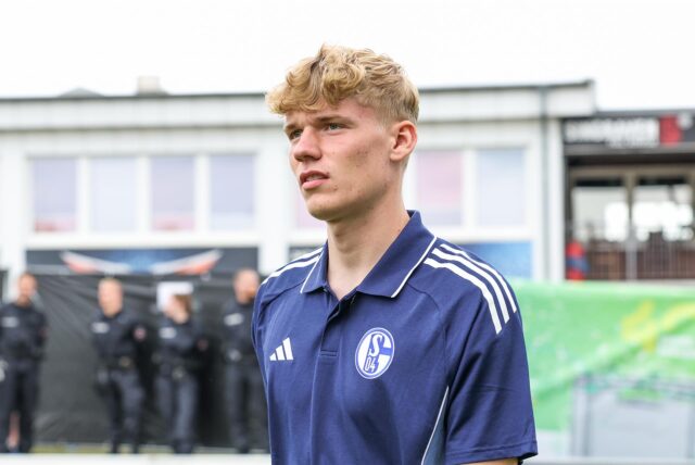 Johannes Siebeking ärgerte sich mächtig über das Schalker Gegentor.