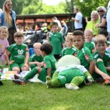 Auch die „Frösche“ von Grün-Weiß Erkenschwick hatten Spaß beim Spielfest der G- und F-Junioren am Samstagvormittag.