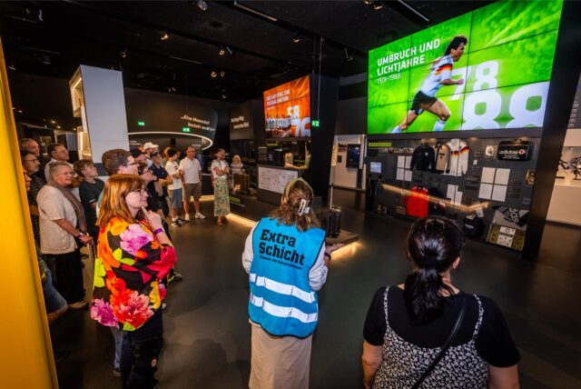 Das Deutsche Fußballmuseum in Dortmund war einer der Spielorte der Extraschicht 2025.